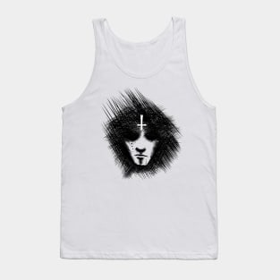 Inverted cross portrait Tank Top